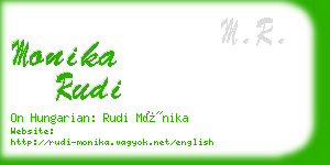 monika rudi business card